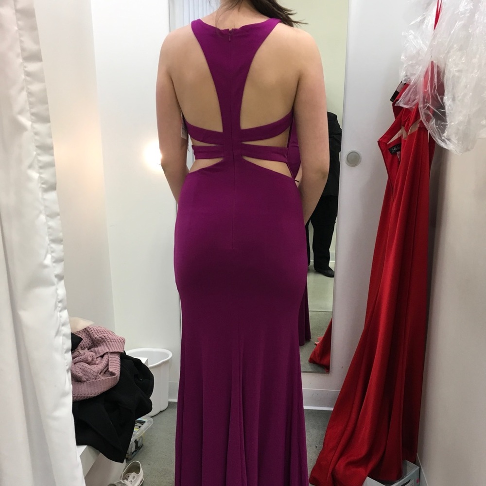 Fuchsia prom dress